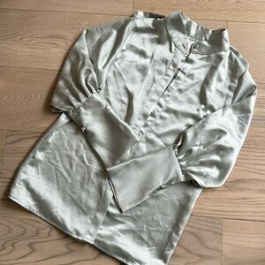 Satin effect blouse